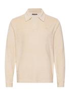 Thomas Terry Shirt Tops Knitwear Long Sleeve Knitted Polos Cream J. Li...