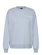 Embroidery Sweater Tops Sweatshirts & Hoodies Sweatshirts Blue Gina Tr...