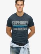 Japan Stripe Relaxed Tee Tops T-Kortærmet Skjorte Grey Superdry