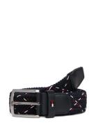 Denton Elastic Accessories Belts Braided Belt Black Tommy Hilfiger