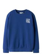 Nkmvasha Ls Nreg Sweat Unb Tops Sweatshirts & Hoodies Sweatshirts Blue...