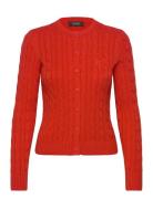 Cable-Knit Cotton Cardigan Tops Knitwear Cardigans Orange Lauren Ralph...