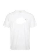 Ss Badge 30S Jersey Classic Tee Tops T-Kortærmet Skjorte White Calvin ...