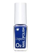 Minilack Oxygen Färg A802 Neglelak Makeup Blue Depend Cosmetic