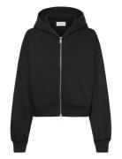 A- French Terry Badge Logo Fz Ho Tops Sweatshirts & Hoodies Hoodies Bl...