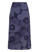 Korkeat Akvarelli Unikko Skirts Knee-length & Midi Skirts Purple Marim...