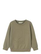 Nmmjobo Ls Nr Sweat Lil Tops Sweatshirts & Hoodies Sweatshirts Green L...