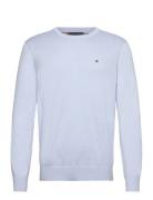 Essential Ssnl Cotton Crew Neck Tops Knitwear Round Necks Blue Tommy H...