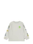 Rube Tops T-shirts Long-sleeved T-Skjorte Cream Molo