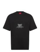 Duarms Tops T-Kortærmet Skjorte Black HUGO