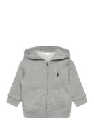 Fleece Full-Zip Hoodie Tops Sweatshirts & Hoodies Hoodies Grey Ralph L...
