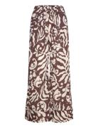 Printed Cotton Trousers Bottoms Trousers Wide Leg Brown Mango