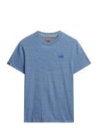 Essential Logo Emb Tee Tops T-Kortærmet Skjorte Blue Superdry