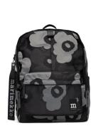 Zip Top Backpack Unikko Rygsæk Taske Black Marimekko