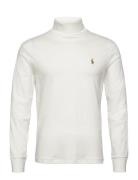 Soft Cotton Turtleneck Designers T-Langærmet Skjorte White Polo Ralph ...