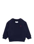 Fleece Crewneck Sweatshirt Tops Sweatshirts & Hoodies Sweatshirts Blue...