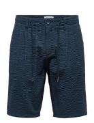 Onsleo Life 0009 Seersucker Shorts Bottoms Shorts Casual Navy ONLY & S...
