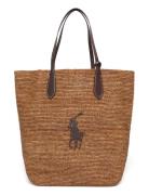 Raffia-N/S Tote-Tte-Lrg Bags Totes Brown Polo Ralph Lauren