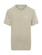Chest Inst.logo Ss T-Shirt Tops T-Kortærmet Skjorte Khaki Green Calvin...