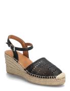 Espadrilles Espadrillos Med Hæl Sandal Black Billi Bi