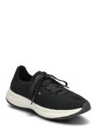 Th Knit Runner Low-top Sneakers Black Tommy Hilfiger