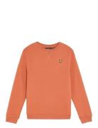 Crew Neck Sweatshirt Tops Sweatshirts & Hoodies Sweatshirts Orange Lyl...