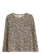 Top Ls Rib Leo Tops T-shirts Long-sleeved T-Skjorte Multi/patterned Li...