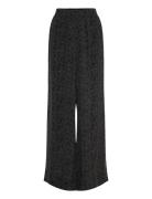 Oanet Piirto Unikko Bottoms Trousers Straight Leg Black Marimekko