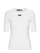 Short Sleeve T-Shirt Tops T-shirts & Tops Short-sleeved White ROTATE B...