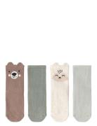 Sock 4 Pack Forest Animal Strømper Non-slip Multi/patterned Lindex