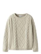 Nmmlyle Ls Knit Tops Knitwear Pullovers Cream Name It