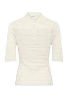 Gzmagny Top Tops T-shirts & Tops Short-sleeved Cream Gestuz