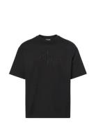 Ss Hero Monologo Emb 16S Crewnck Tops T-Kortærmet Skjorte Black Calvin...