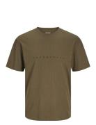 Jjestar Jj Tee Ss Noos Jnr Tops T-Kortærmet Skjorte Brown Jack & J S