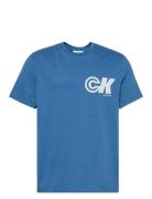Ss 20S Ck Sport Logo Graphic Tee Tops T-Kortærmet Skjorte Blue Calvin ...