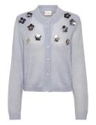 Dante6-Fawn Sequin Cardigan Tops Knitwear Cardigans Blue Dante6