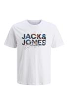Jjgeplas Tee Ss Crew Neck Jnr Tops T-Kortærmet Skjorte White Jack & J ...