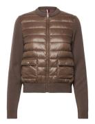 Ul Padded Reg Knit Mix Jacket Foret Jakke Brown Tommy Hilfiger