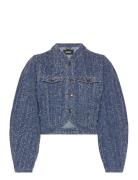 Round Sleeve Denim Jacket Jakke Denimjakke Blue ROTATE Birger Christen...