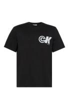 Ss 20S Ck Sport Logo Graphic Tee Tops T-Kortærmet Skjorte Black Calvin...