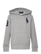 Big Pony Fleece Hoodie Tops Sweatshirts & Hoodies Hoodies Grey Ralph L...
