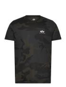 Backprint T Camo Tops T-Kortærmet Skjorte Black Alpha Industries