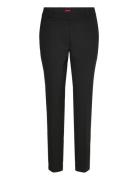 Hetana-1 Bottoms Trousers Slim Fit Trousers Black HUGO