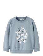 Nmmvion Ls Nreg Sweat Unb Tops Sweatshirts & Hoodies Sweatshirts Blue ...
