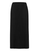 Slfalexis Mw Midikirt Knælang Nederdel Black Selected