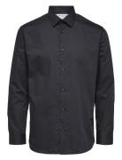 Slhslimethan Shirt Ls Classic Noos Tops Shirts Business Black Selected