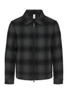 Slhfilip Wool Jkt Noos Uldjakke Jakke Grey Selected