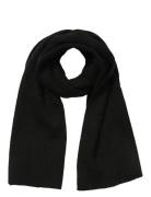 Slfmaline Lano Knit Scarf Noos Accessories Scarves Winter Scarves Blac...
