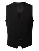 Slhslim-Mylologan Black Waistcoat B Noos Vest Black Selected