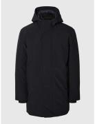 Slhfeist Tech Parka 2.0 Parka Jakke Black Selected